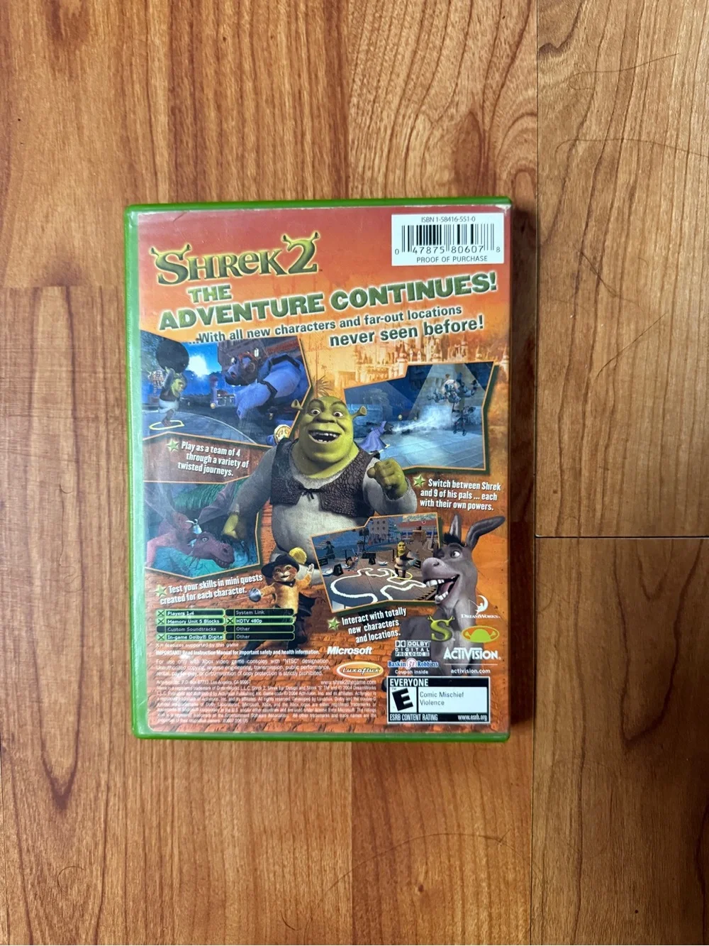 Shrek 2 (Xbox) Video Game - Green Case by Activision